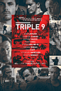 2016美国《红色警戒999 Triple 9》预告海报 #01 #电影#