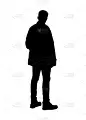 男子图形剪影孤立