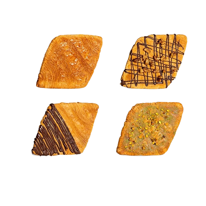 卡卡业压扁可颂60g/个全麦扁可颂手工创意佳品酥脆精致好吃牛角包-淘宝网