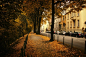 秋季街，杜塞尔多夫，德国 