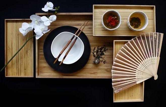 Asian tableware: 