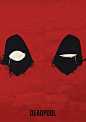 Deadpool minimalist poster by Kiwi Carneiro. 地址http://kiwic0re.tumblr.com/