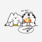 卡通兔子和老虎吃薯片_新图网 https://ixintu.com 吃薯片 卡通 手绘 吃货 插画 兔子 老虎 薯片 刀叉