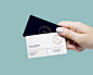 Hand Holding Business Cards Mockup #154