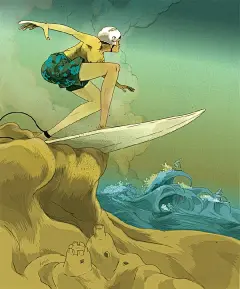 #国际艺术大观# Marcos Chin　插画作品