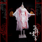 【玉锦青鸾】【萝烟】粉白渐变短古装|花千骨|叶蓁少女|君拂|锦雀-淘宝网