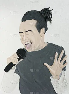 粘土插图:唱歌的男孩
