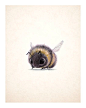 “Bumblebee” by Sydney Hanson*  • Blog/Website | (www.sydwiki.tumblr.com) • Online Store | (https://www.etsy.com/shop/PentwaterPaper) ★ || Please support the artists and studios featured here by buying this and other artworks in their official online store