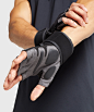 Gymshark Wrap Lifting Gloves - Black : LIFT THE WEIGHT; CONQUER THE WORKOUT. ⁃ Fingerless lifting gloves ⁃ Padding to palm- Breathable mesh front panel ⁃ Wrap-around wrist support with velcro fastening ⁃ Printed Gymshark logo ⁃ One pair per pack ⁃ Back of
