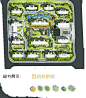 原创居住小区景观设计PS彩平图植物住宅大区景观方案彩平PSD素材-淘宝网