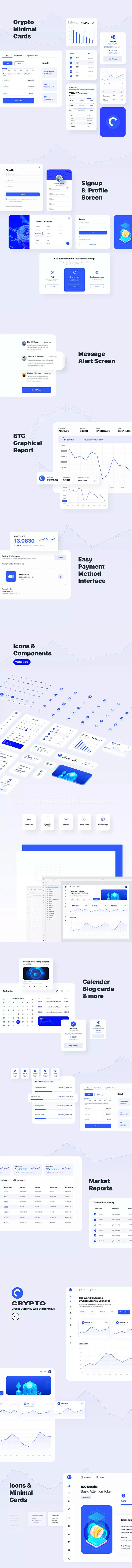  加密货币金融网站Web UI套件 