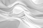 Abstract white background with fluid shapes and waves for design in the style of Zaha Hadid, monochrome, high resolution, high detail, high quality.