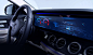 Automotive design - Infotainment user interface : Dashboard and infotainment UI design for Mercedes-benz E-classTheme applied- interstellar modeIcons/illustration/layout/UI design