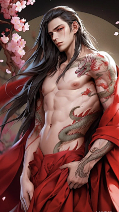 退役画师采集到厚涂男
