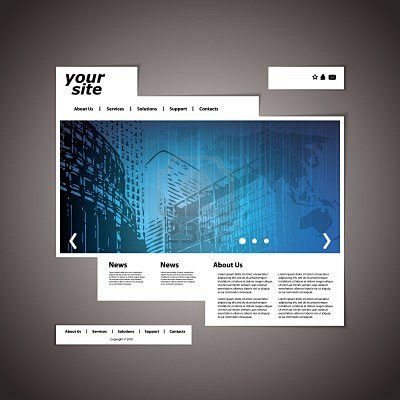 Website template 免版税...