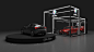 design industrial 3D alfaromeo modern minimalist Stand