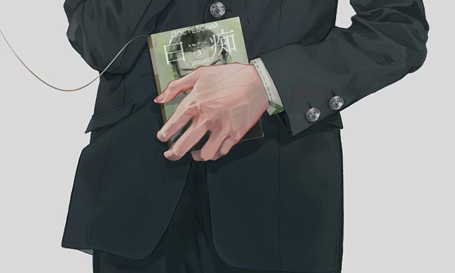 西装 手 特写