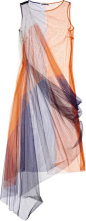 Jil Sander Color-block Tulle Dress
