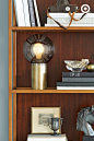 This globe light from the new @NateBerkus collection will bring a truly illuminating experience to your bookshelf, or anywhere else you want to make a statement.: 