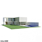 3D国外现代别墅模型