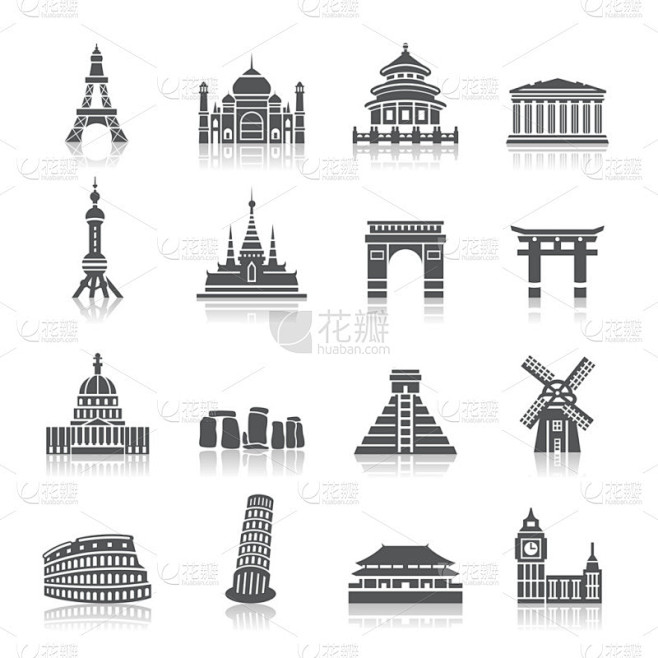 著名风景名胜区图标 
