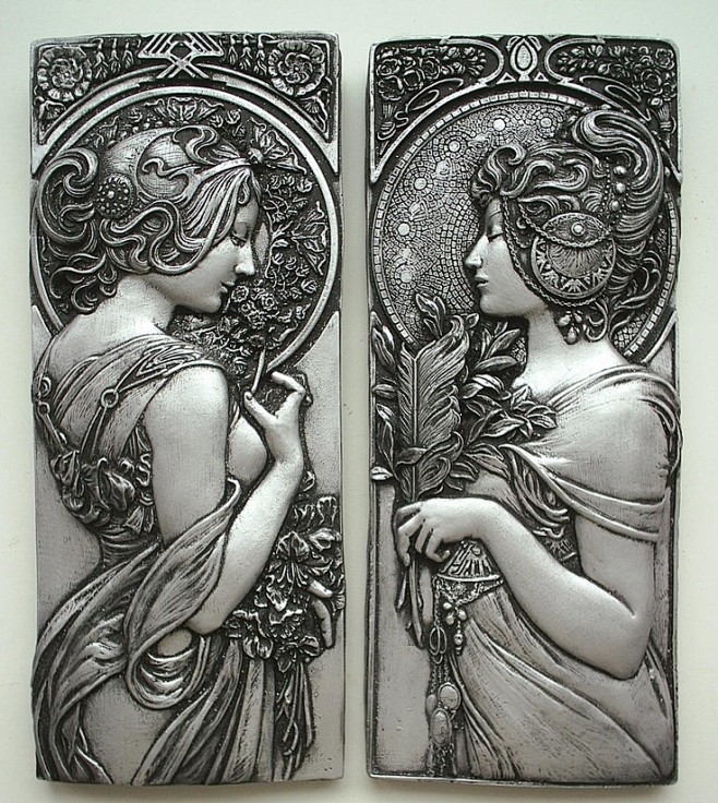 Mucha style art nouv...