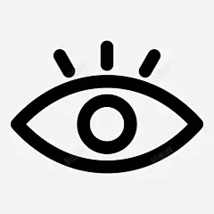 眼睛睁开光学图标 页面网页 平面电商 创意素材-花瓣网