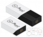 Box packaging die cut template design. 3d mock-up Premium Vector