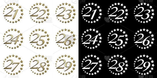 一组从21到29的数字图片_其他图片图片素材-花瓣网