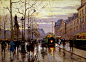 St.Denis - Edouard Cortes : St.Denis, 1905 by Edouard Cortes. Post-Impressionism. cityscape