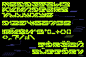 未来工业机械赛博科幻机甲海报标题LOGO设计英文字体安装包 Aero Flux | Modern Cyber Mecha Font