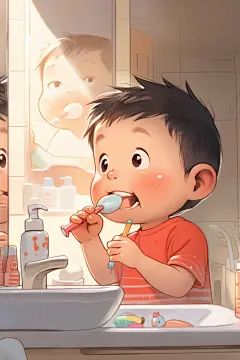 爱牙日宣传医护插画