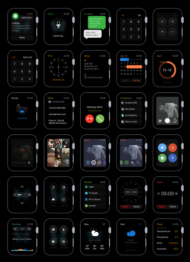 Apple Watch UI Kit