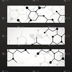 旗帜与六方分子结构的DNA