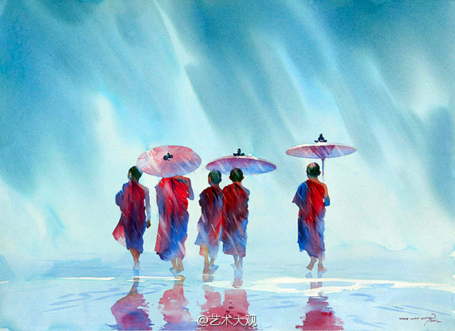 缅甸画家 Myoe Win Aung 的...