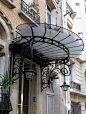Resultado de imagem para IRON AND GLASS AWNING