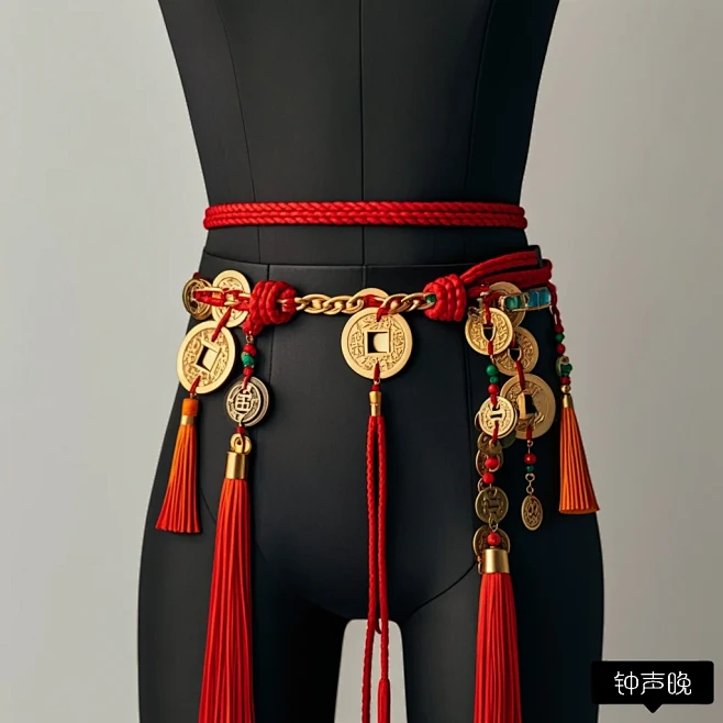腰缠万贯 中式铜钱腰带设计 免费可商 -...