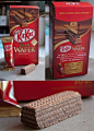 the kitkat chocolate wafer is on display