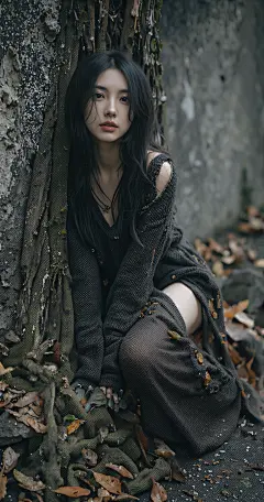 让AI画给我看：AI生成图 秋 #ai画# #ai人像写真# #手机壁纸# #ai人物写真照# #氛围感ai写真#