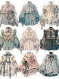 蕾丝衬衫｜oc服设上衣手帐插画素材19弹