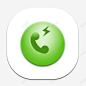 绿色电话图标立体化ICON图标 UI图标 设计图片 免费下载 页面网页 平面电商 创意素材