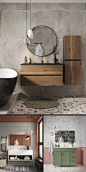 architecture bathroom catalog design Interior Render