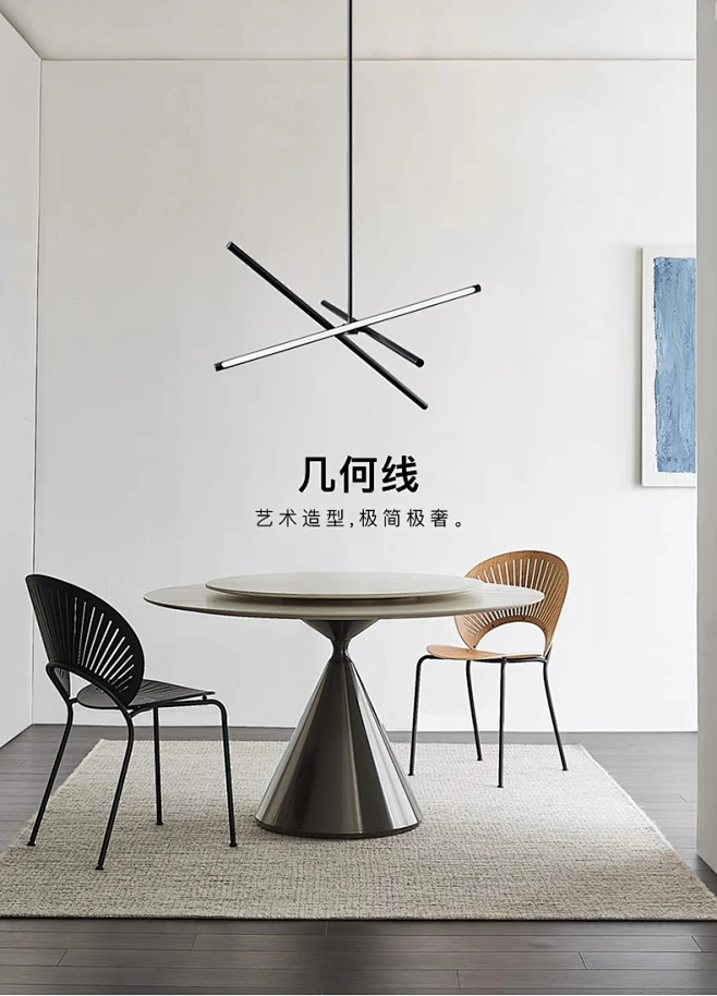 现代极简 客厅吊灯北欧全铜餐厅工作室设计师简约创意大气卧室灯-tmall.com天猫-花瓣网