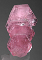 Fluorapatite - #Pink Apatite La Marina Mine - Boyaca, Colombia perfect crystal hexagon
