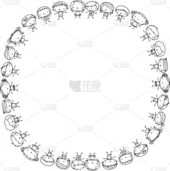 矢量卡通儿童儿童设置边框背景框卡