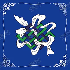 吉祥结 【酷图网】吉祥八宝,吉祥结,佛教八宝,之一吉祥结,八宝图,设计