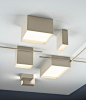 LED direct light aluminium ceiling lamp STRUCTURAL | Ceiling lamp by Vibia