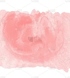 粉红色水彩艺术抽象阴影孤立在白纸纹理背景。适合设计贺卡，婚礼请柬，情人节明信片，横幅，剪贴簿元素。