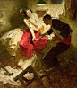 Dean Cornwell 美国插画和壁画家（1892年- 1960年） - 守着肉骨头的狗 - 坚守着守望的博客