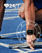 Amazon.com: Gydom 女式智能手表,1.7 英寸 DIY 智能健身追踪器手表血氧心率睡眠监测计步器 5 ATM 防水智能通知天气音乐控制手表,适用于 Android iOS 手机 : 电子